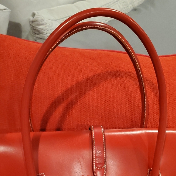 Dooney & Bourke Bold Red Satchel - Picture 4 of 13